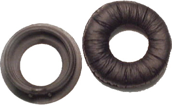Ear cushions for Supra Headsets, leatherette, 2/pkg.